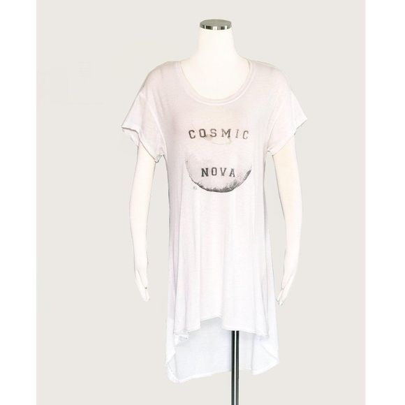Free People Tops - Free People White High-Low Tunic Tee